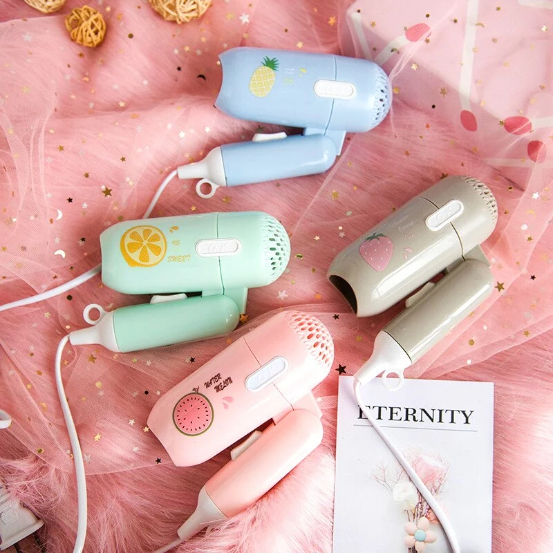 Cartoon fruit mini hair dryer