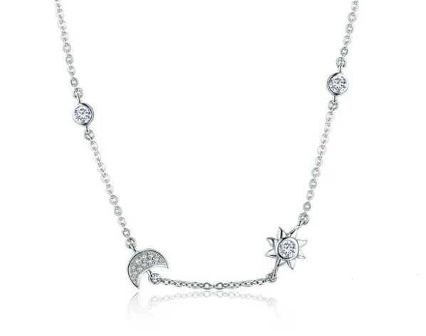 Sun Moon S925 Silver Necklace