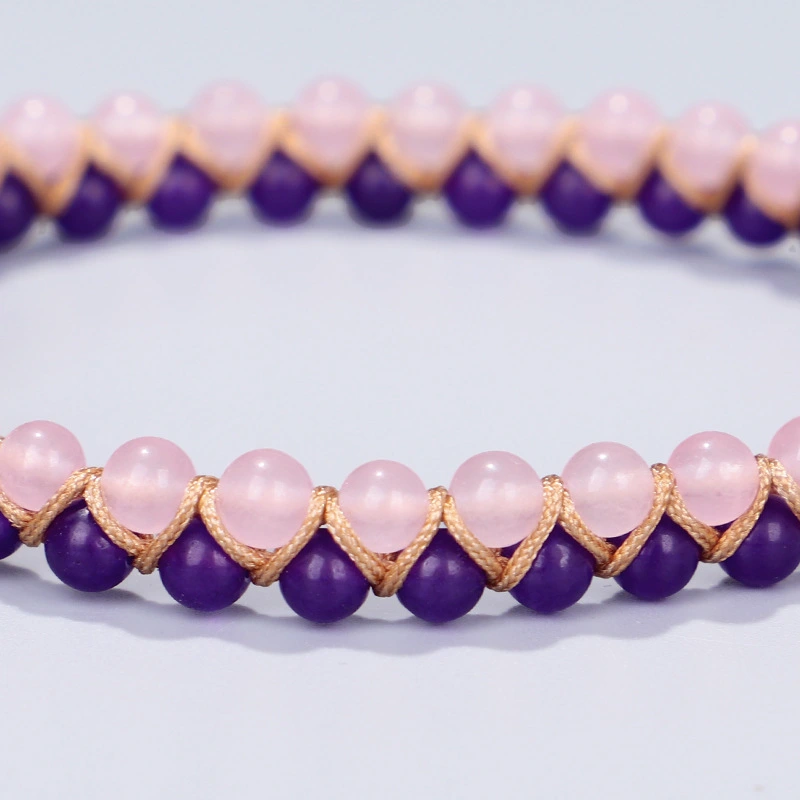 Double stone bead bracelet
