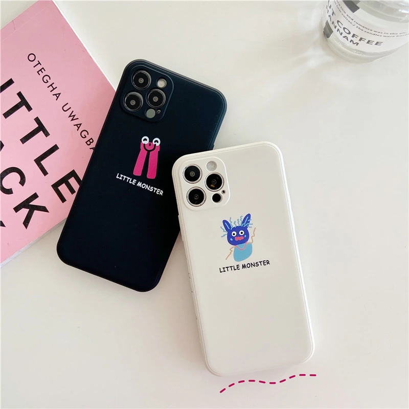 Compatible with Apple, Side Cartoon For Iphone12 Mobile Phone Case