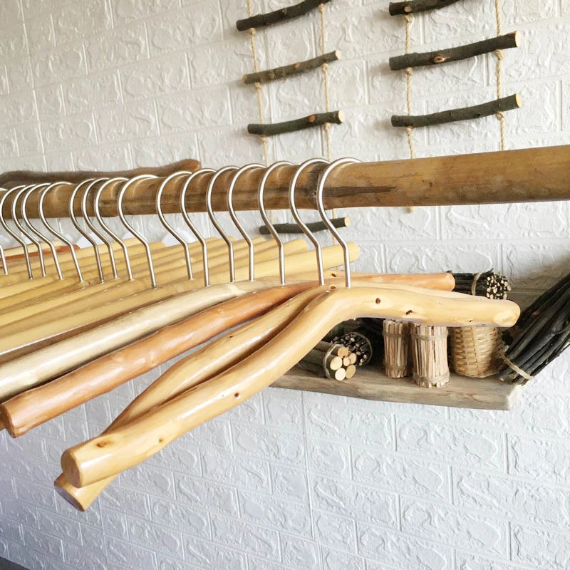 Creative log hanger pants rack branch hanger