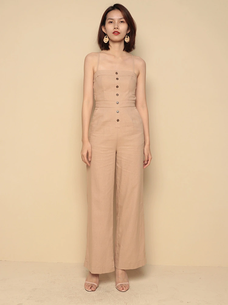 Women's suspenders jumpsuit
