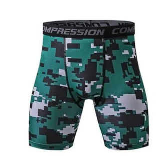 Mens compresión Pantalones cortos CrossFit verano camuflaje Bermudas Pantalones cortos bodybuilding hombres Pantalones cortos fitness Medias CAMO Pantalones cortos hombres