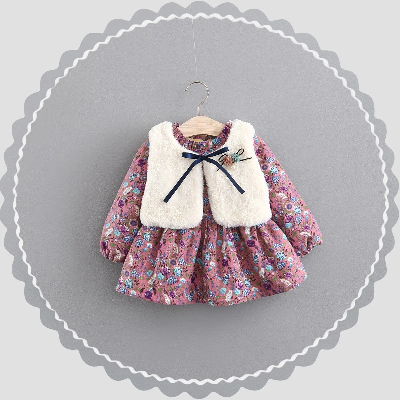 Girls skirt suit plus velvet baby and toddler