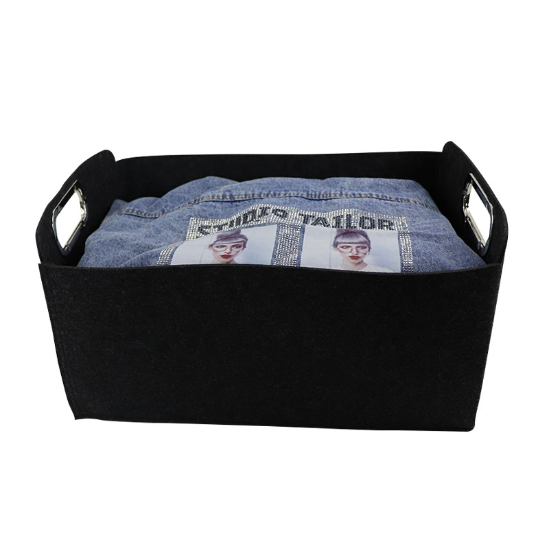 Nordic Felt Storage Basket Sundries Storage Basket Toy Basket Portable Laundry Storage Box