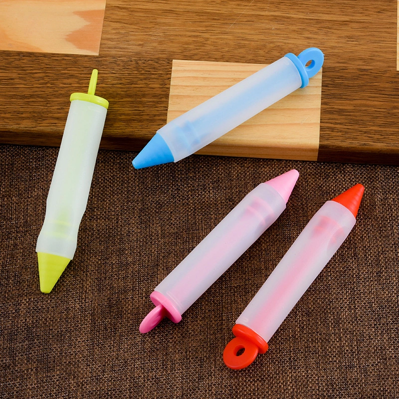 Silicone silk flower pen cookie cake pen