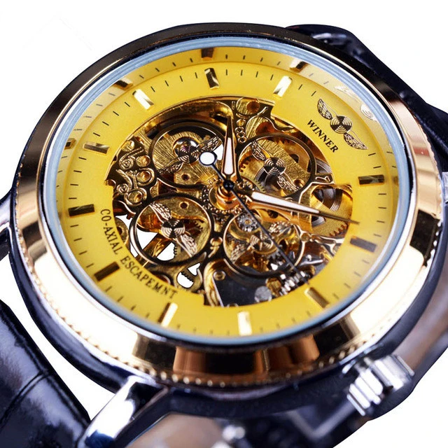Men's Fashion Casual Hollow Manual Mechanical Watch