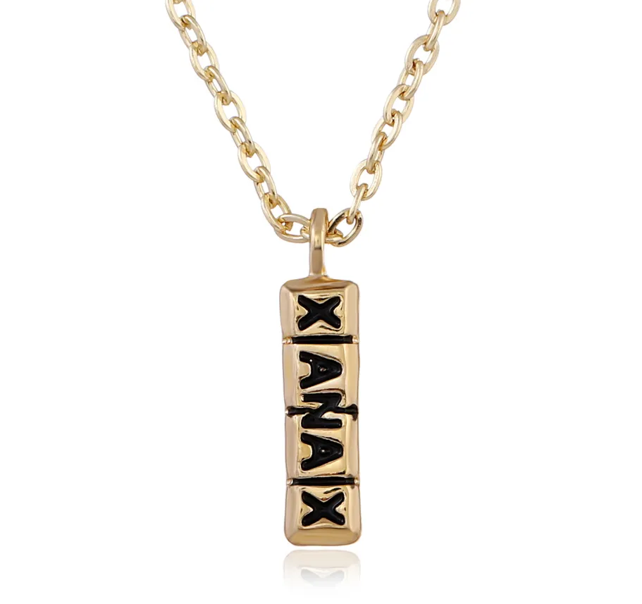 Pills Letter Necklace Alloy Pendant