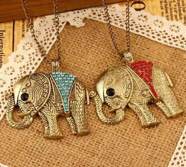 Elephant long sweater chain