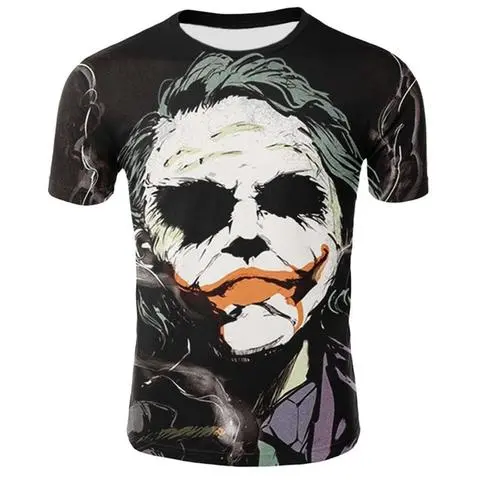 Clown 3D Printed T Shirt Men Joker Face