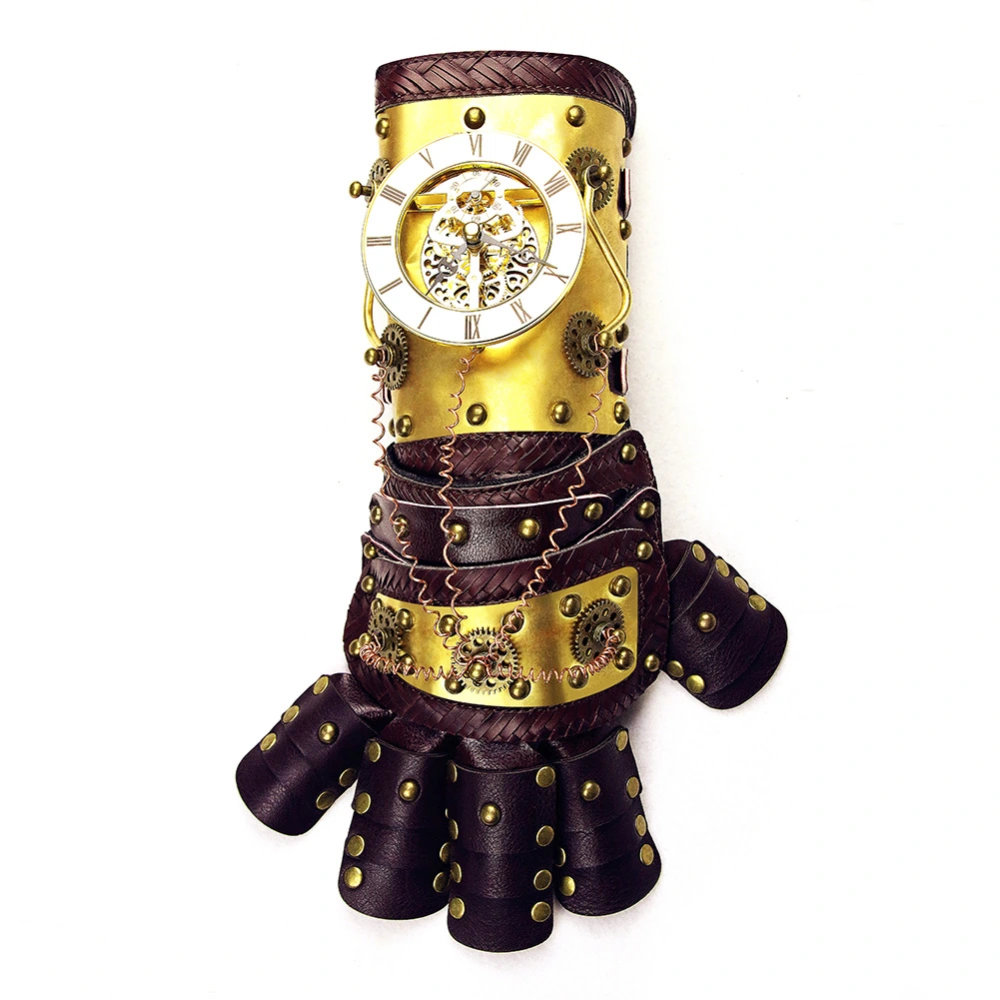 Steampunk Mechanical Gloves Pu Arm Ring Props