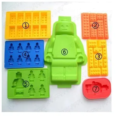 Building block silicone ice cube robot ice cube mold