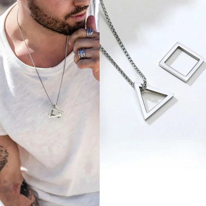 Titanium steel hiphop hip hop necklace