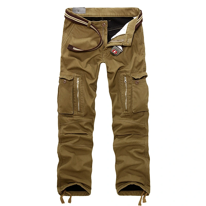Winter Many New Men's Leisure Pants Pocket Tooling Plus