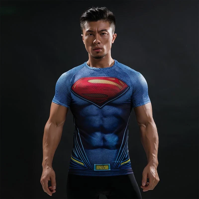 Superhero Fitness Compression Shirt - Short Sleeve