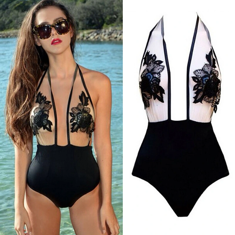 Quick sell eBay applique applique neck bikini wish Zinc TC0507