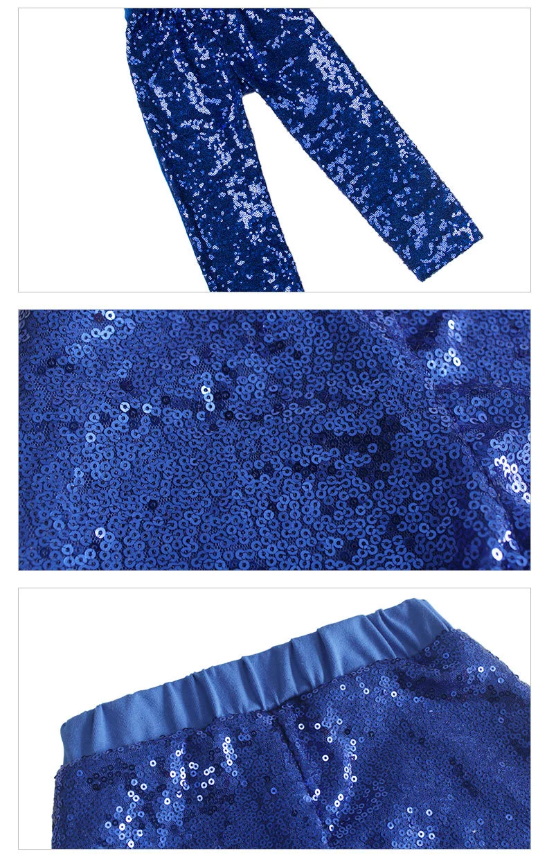 European and American Fashion Girls Sequined Trousers