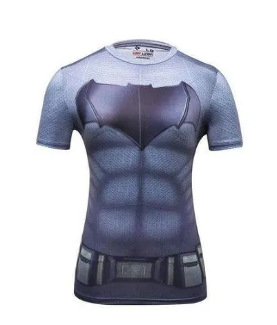 Superhero Bat Woman Short-Sleeve Compression T-Shirt