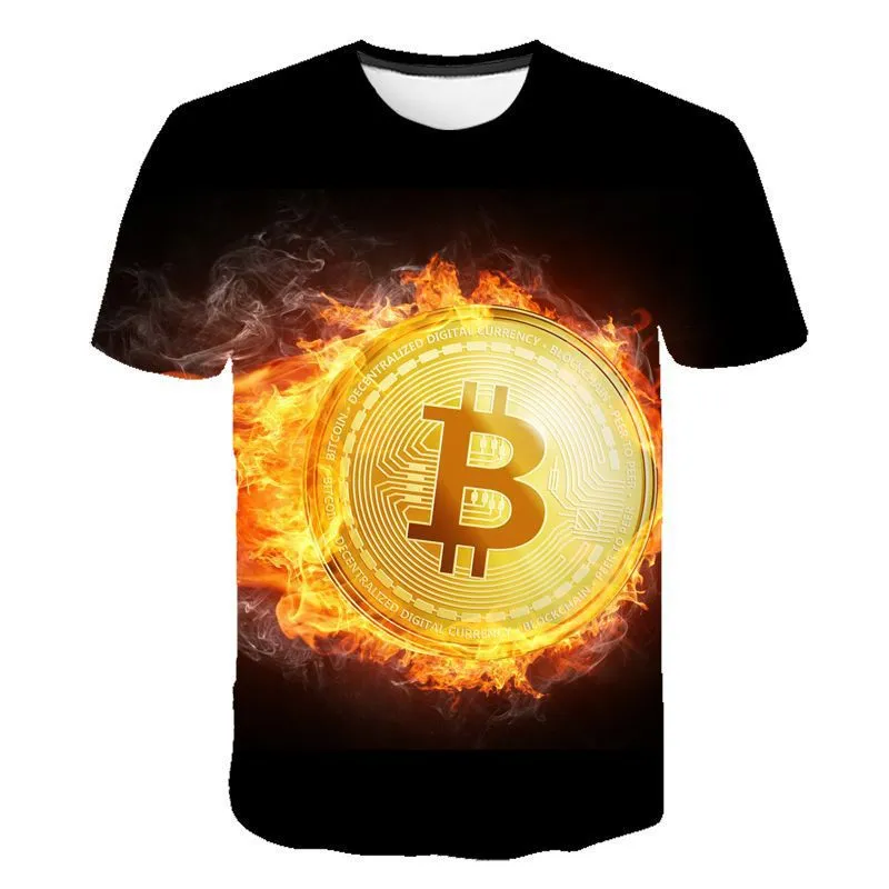 3D men's printed short sleeve T-shirt