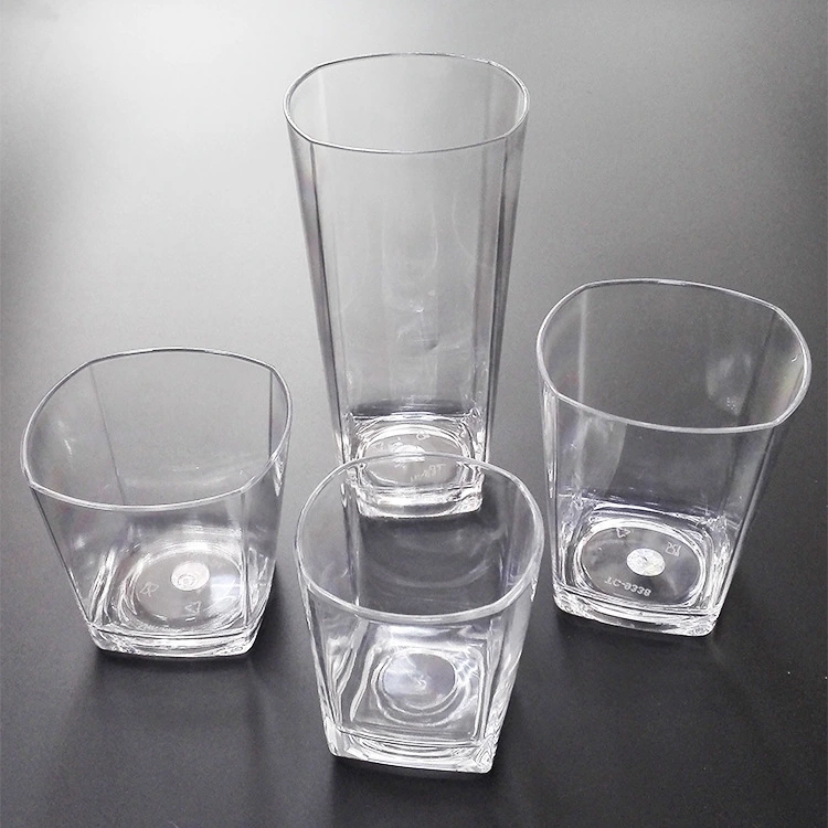 Yongkang bar KTV acrylic beer cup small wine cup four square water cup whisky cup wine cup wholesale