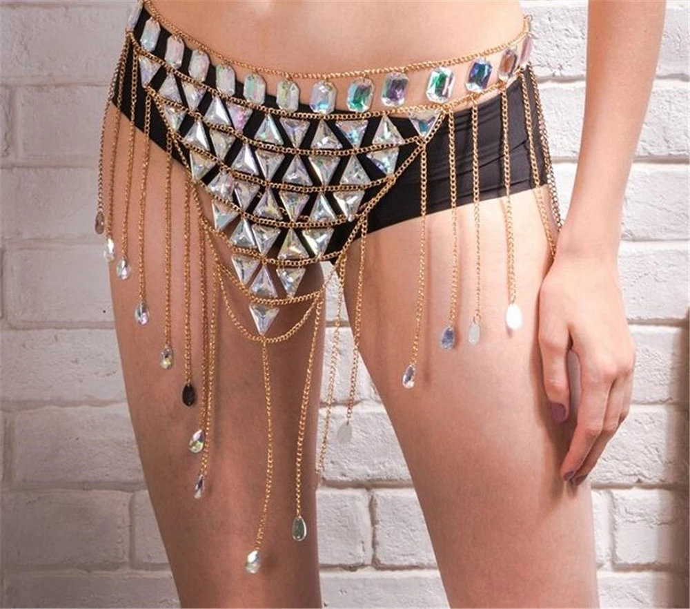 Gemstone chain skirt