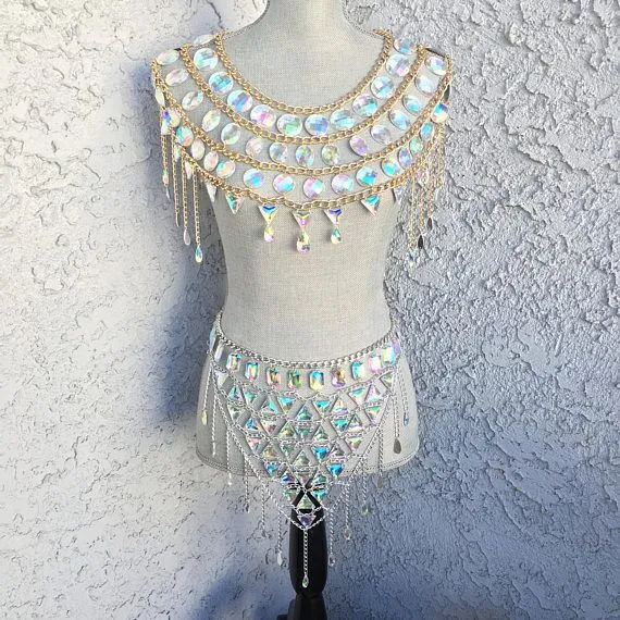 Gemstone chain skirt