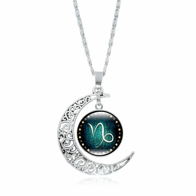 Silver moon pendant