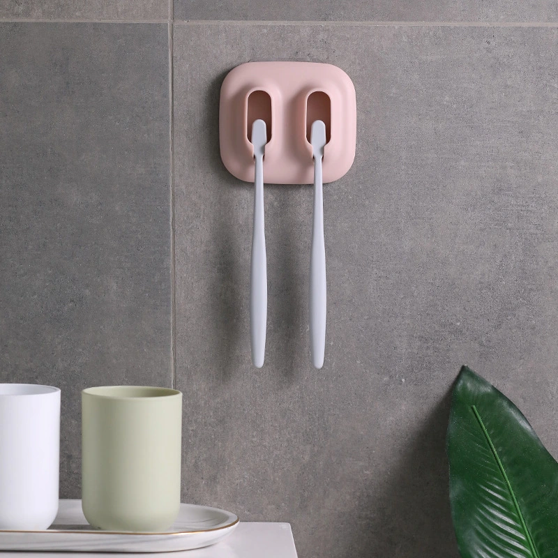 Suction wall couple toothbrush box hanger