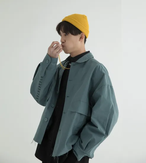 Oversize jacket male port wind 2021 spring new Korean version of loose tooling jacket trend