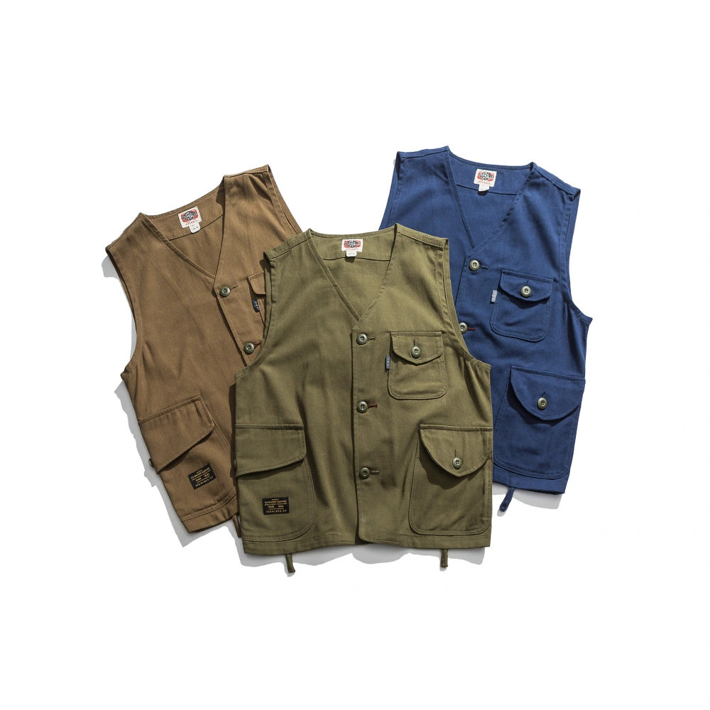 Retro tooling multi-pocket vest