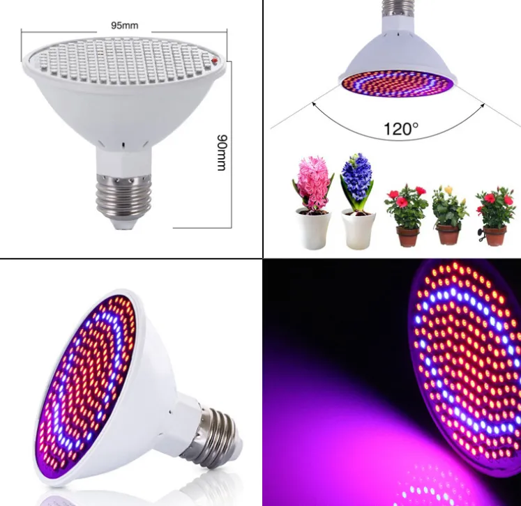 Red Blu-ray cooperation lamp LED plant growth lamp fleshy flower greenhouse vegetable growth lamp high brightness without stroboscopic