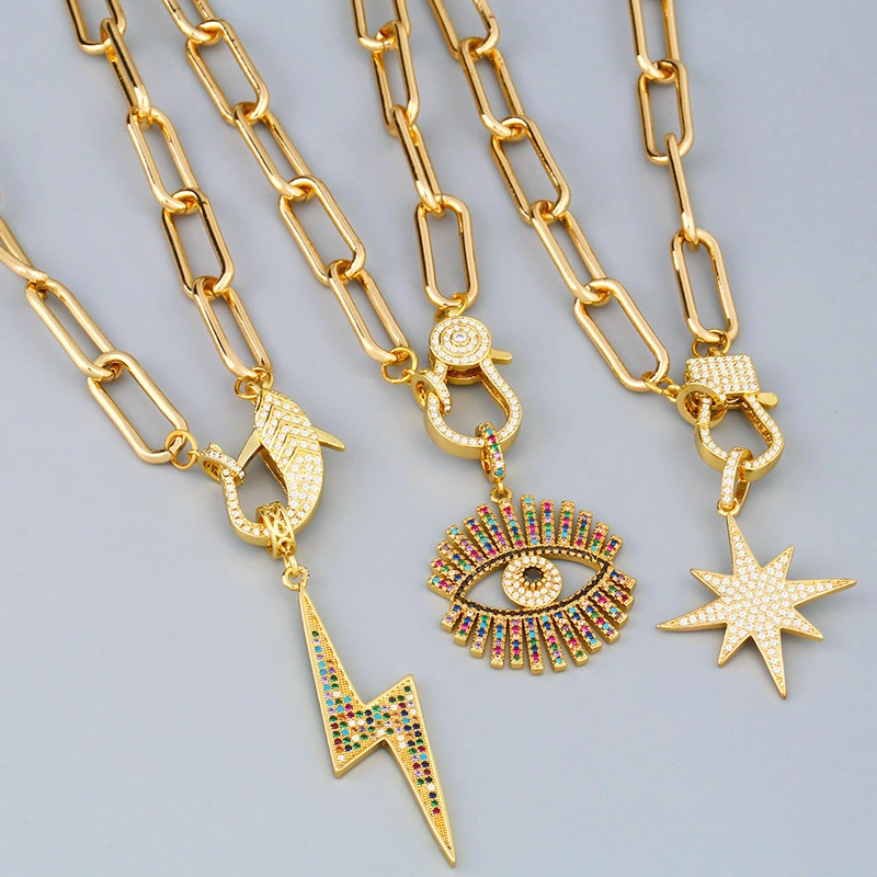 Colorful Zircon Hiphop Necklace