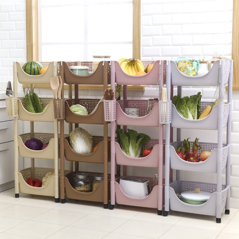Fruit and vegetable shelf pot rack storage shelf