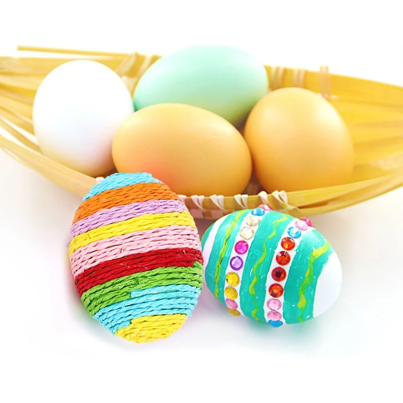 4.5*6cm Easter Wooden Eggs Children DIY