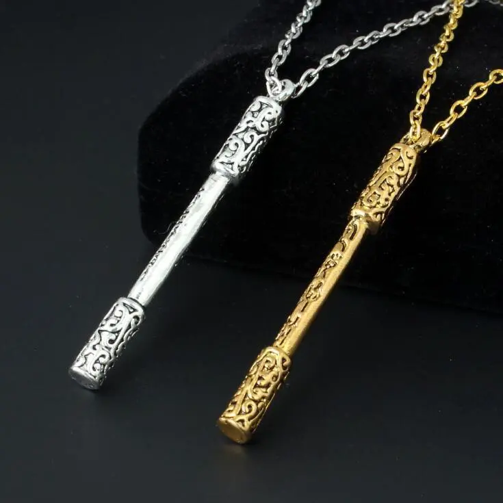 Titanium steel golden hoop necklace