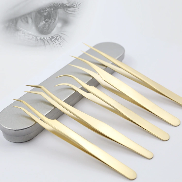 Eyelash forceps for grafting eyelashes