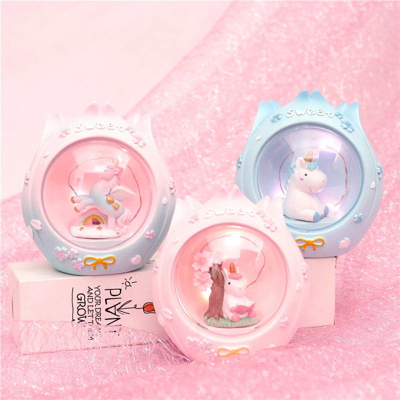 Cartoon unicorn night light