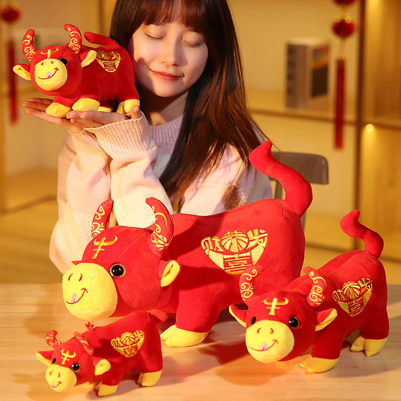 Creation Of New Year Of the Ox Mascot Plush Toy