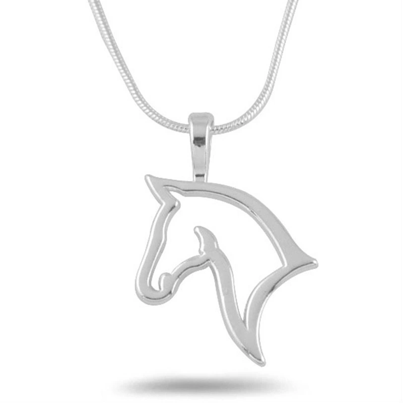 Simple Silver Snake Chain Personality Wild Pendant Necklace