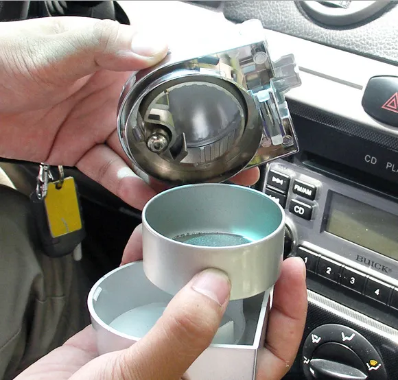 Automobile products Shun Wei car with ashtray three color belt LED car home dual-purpose ashtray