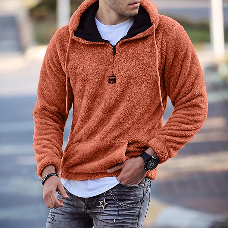 Men's Hooded Pullover Casual Long-Sleeved Sweater