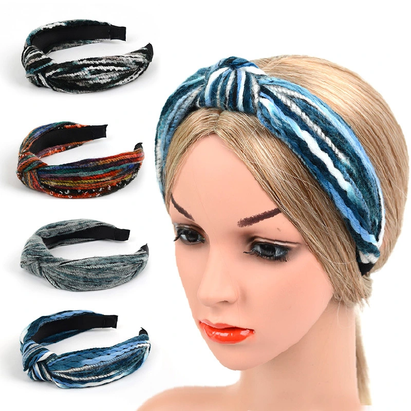 New Style Knitted Thick Wool Headband for Autumn and Winter