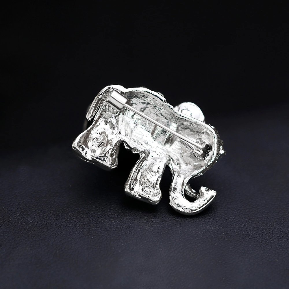 Elephant Rhinestone Brooch