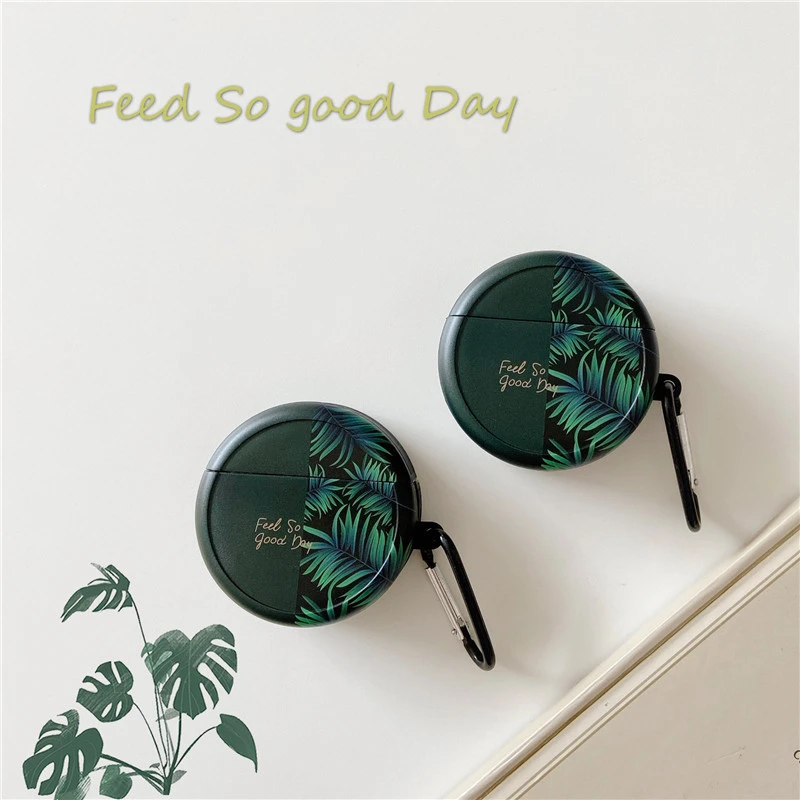 English Green Leaf Huawei Bluetooth Wireless Earphone Case