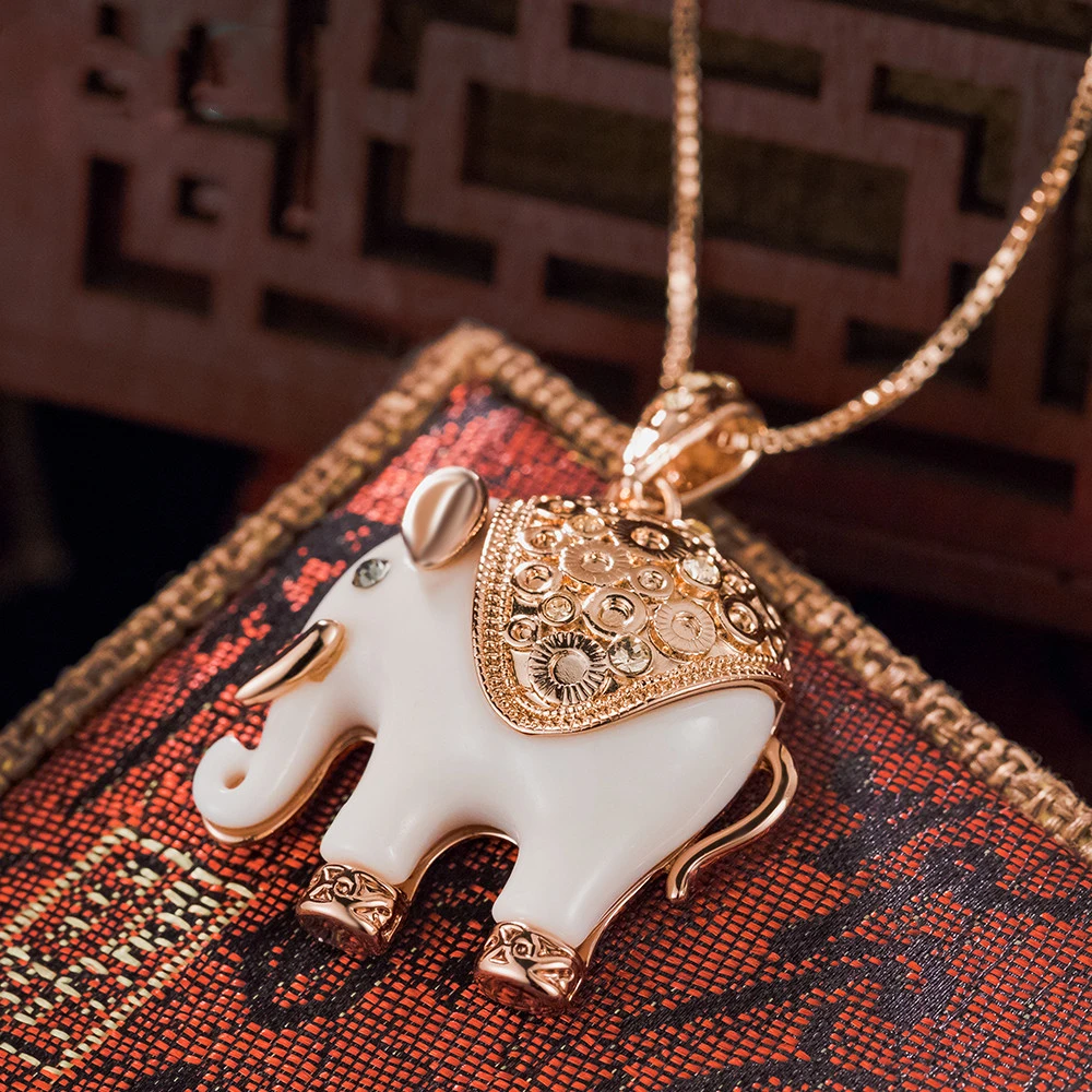European and American exaggerated cute elephant boutique necklace gifts