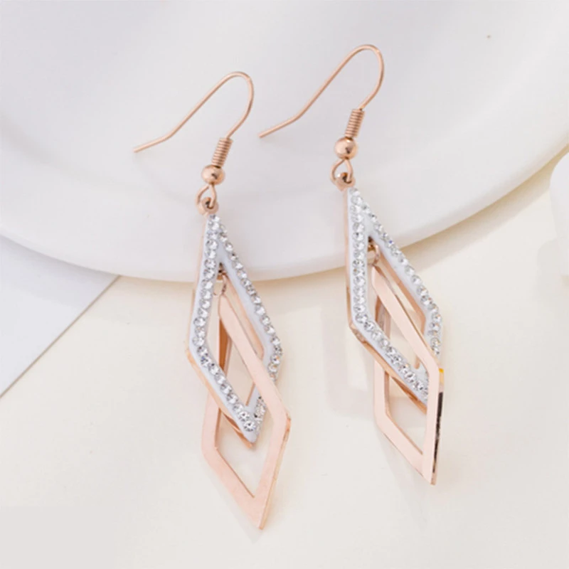 Silver Needle Korean Earrings Temperament All-match Women's