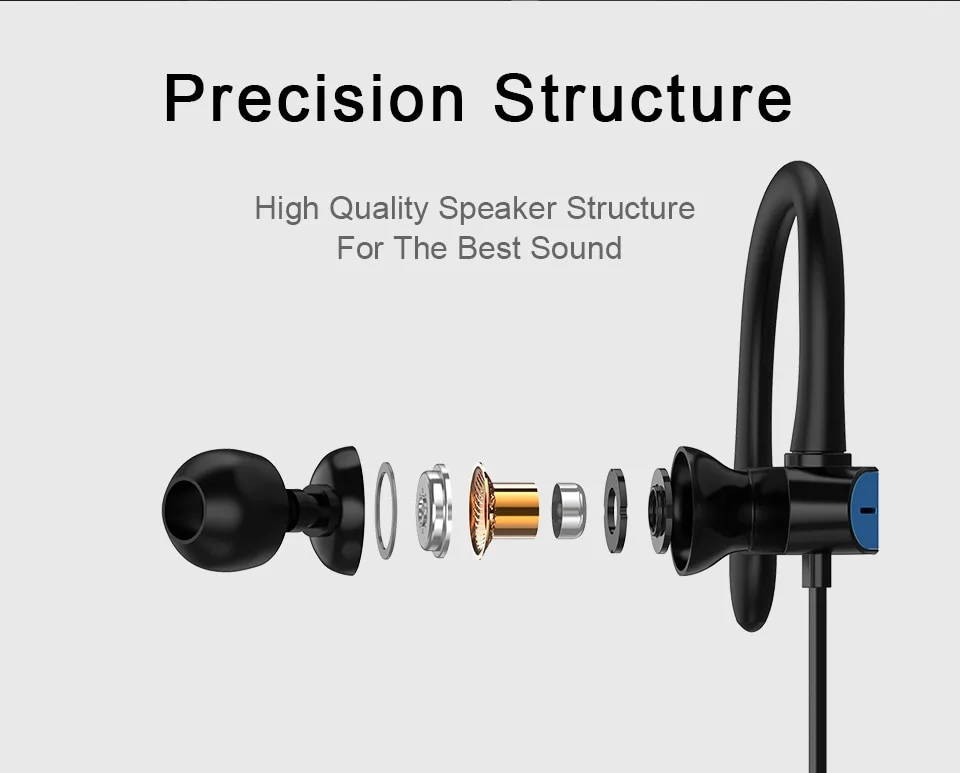 Compatible With Earphone PTM TS27 Sport Running Anti Drop Headset Ear Hook Stereo Earbuds With Mic Headphone For Phone Xiaomi Universal