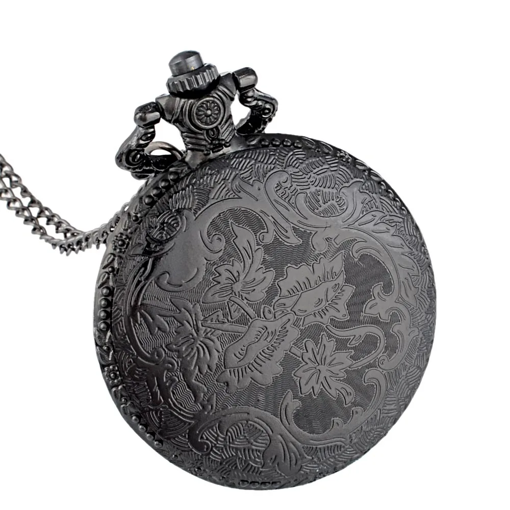Hollow Ribs Retro Pocket Watch