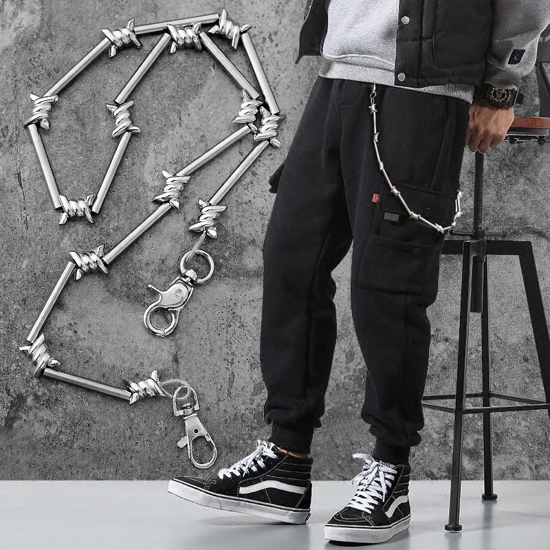 Thorn Double Buckle Chain Alloy Waist Chain