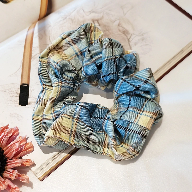 Girlish Plaid cord hair accessories